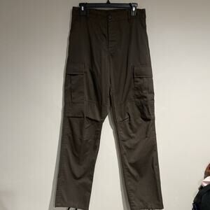 Rothco BDU Cargo Pants Mens Brown Tactical Military Adjustable Sz Sm 30x31”